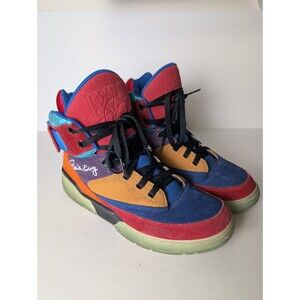 Patrick Ewing Athletics Remix Shoes 33 Hi Red Blue Gold Size 12 Limited Edition